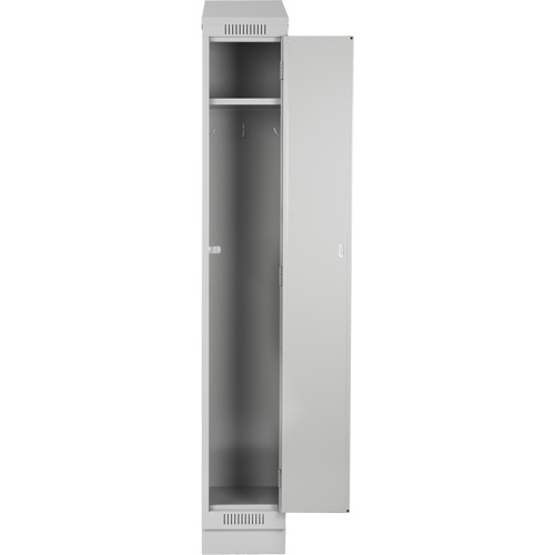 Clean Line Lockers, 3 -tier, Bank of 4, 48" x 18" x 76", Steel, Charcoal, Rivet (Assembled) Infinity Industrial Services Inc.