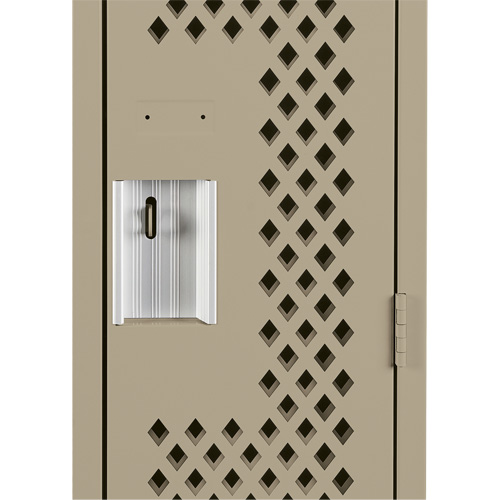 Clean Line Lockers, 12" x 15" x 72", Steel, Beige, Rivet (Assembled), Perforated Infinity Industrial Services Inc.