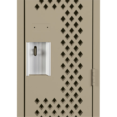 Clean Line Lockers, Bank of 2, 24" x 15" x 72", Steel, Beige, Rivet (Assembled), Perforated Infinity Industrial Services Inc.