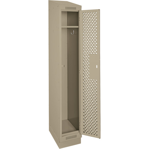 Casiers Clean Line, 12" x 18" x 82", Acier, Beige, Rivet (assembl&eacute;), Perfor&eacute; Infinity Industrial Services Inc.