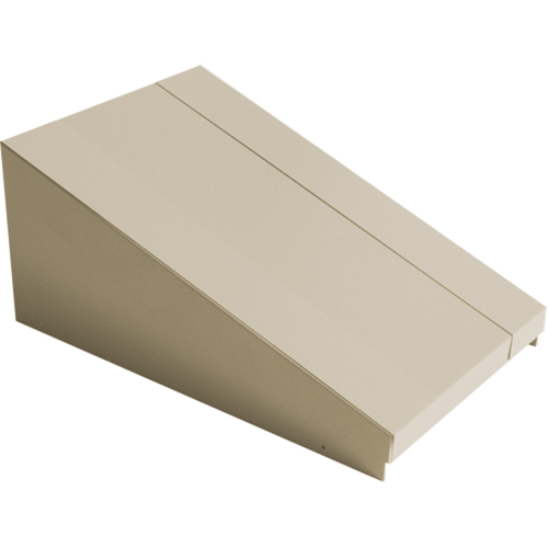 Dessus inclin&eacute; pour casiers robustes enti&egrave;rement soud&eacute; Concorde, Bloc de 1, 18" p x 12" la x 6" ha, Beige, Acier Infinity Industrial Services Inc.