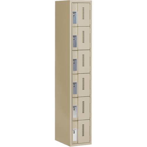 Casiers robustes Concorde, 6 niveaux, 12" x 18" x 72", Acier, Beige, Soud&eacute; (assembl&eacute;) Infinity Industrial Services Inc.