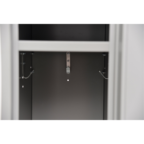 Lockers, Bank of 3, 36" x 18" x 72", Steel, Grey, Rivet (Assembled) Infinity Industrial Services Inc.