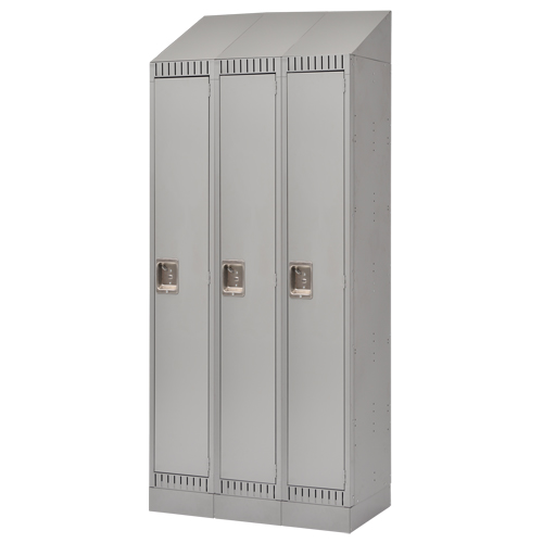 Casiers, Bloc de 3, 36" x 18" x 86", Acier, Gris, D&eacute;mont&eacute; Infinity Industrial Services Inc.