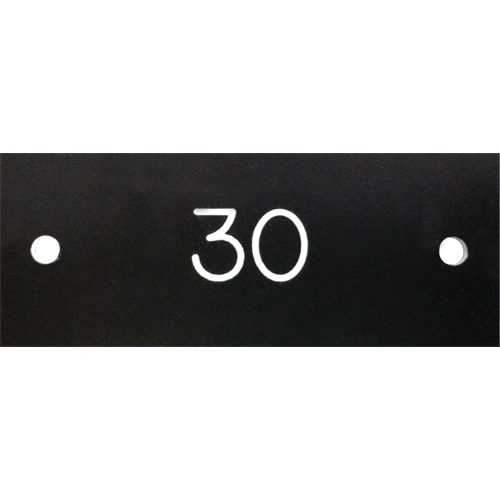 Plaques num&eacute;rot&eacute;es pour casiers Infinity Industrial Services Inc.