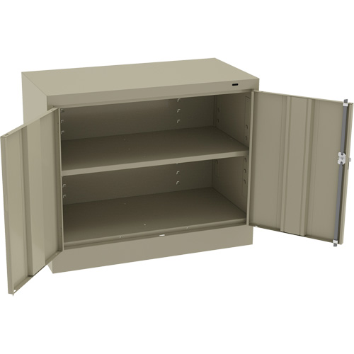 Standard Desk-High Cabinet, Steel, 30" H x 36" W x 18" D, Beige Infinity Industrial Services Inc.