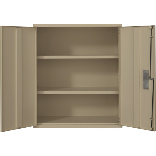 Lo-Boy Storage Cabinet, Steel, 2 Shelves, 40" H x 36" W x 18" D, Beige Infinity Industrial Services Inc.