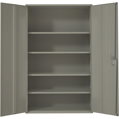 Extra Wide Hi-Boy Storage Cabinet, Steel, 4 Shelves, 72" H x 48" W x 24" D, Grey Infinity Industrial Services Inc.