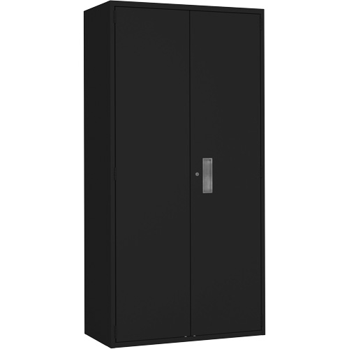Hi-Boy Storage Cabinet, Steel, 4 Shelves, 72" H x 36" W x 18" D, Black Infinity Industrial Services Inc.