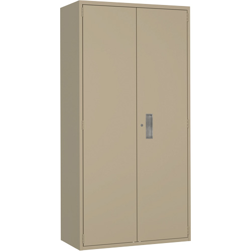 Hi-Boy Storage Cabinet, Steel, 4 Shelves, 72" H x 36" W x 18" D, Beige Infinity Industrial Services Inc.
