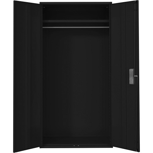 Wardrobe Storage Cabinet, Steel, 36" W x 18" D x 72" H, Black Infinity Industrial Services Inc.