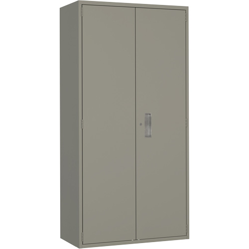 Wardrobe Storage Cabinet, Steel, 36" W x 18" D x 72" H, Grey Infinity Industrial Services Inc.