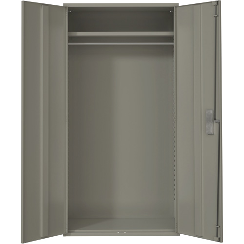 Wardrobe Storage Cabinet, Steel, 36" W x 18" D x 72" H, Grey Infinity Industrial Services Inc.