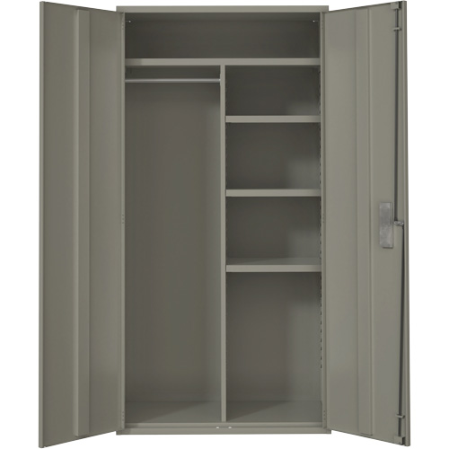 Combination Storage Cabinet, Steel, 6 Shelves, 72" H x 36" W x 18" D, Grey Infinity Industrial Services Inc.