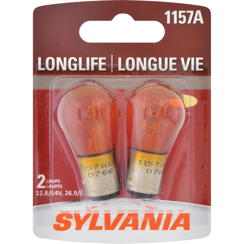 1157A Long Life Mini Automotive Bulb, Incandescent, 26.9 A/8.3 W, Amber Infinity Industrial Services Inc.