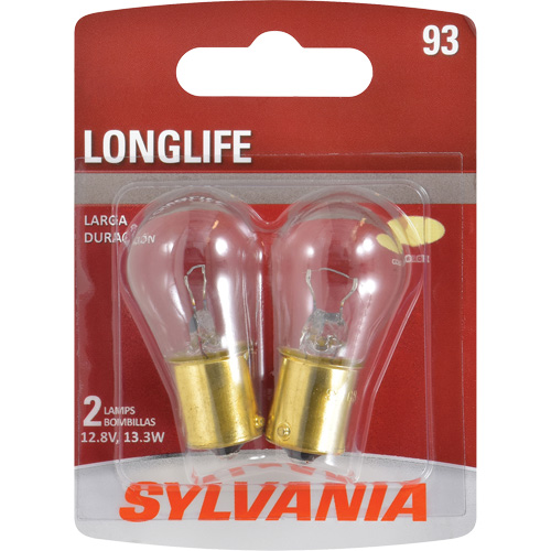 93 Long Life Mini Automotive Bulb, Incandescent, 13.3 W Infinity Industrial Services Inc.