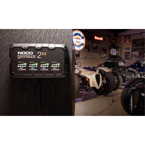 Genius&reg; 2X4 4-Bank, 8-Amp Battery Charger Infinity Industrial Services Inc.