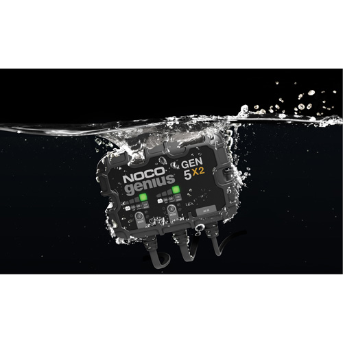 Chargeur de batterie embarqu&eacute; &agrave; 2 sorties de 10 amp&egrave;res Gen5X2 Genius Infinity Industrial Services Inc.