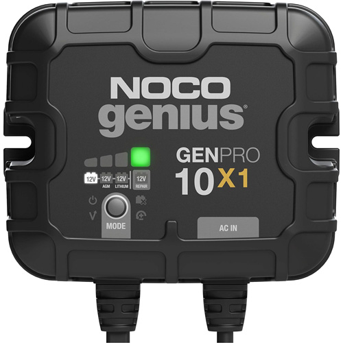 Chargeur de batterie embarqu&eacute; &agrave; 1 sortie de 10 amp&egrave;res GenPro10X1 Genius Infinity Industrial Services Inc.