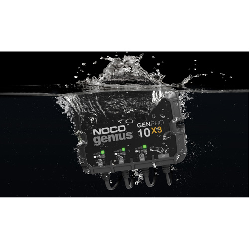 Chargeur de batterie embarqu&eacute; &agrave; 3 sorties de 30 amp&egrave;res GenPro10X3 Genius Infinity Industrial Services Inc.
