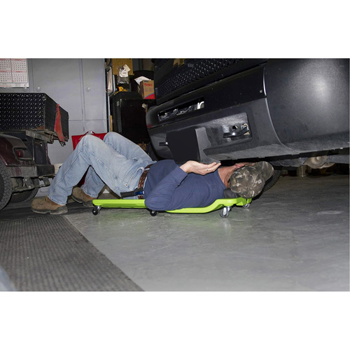 Neon Green Low Profile Plastic Creeper Infinity Industrial Services Inc.