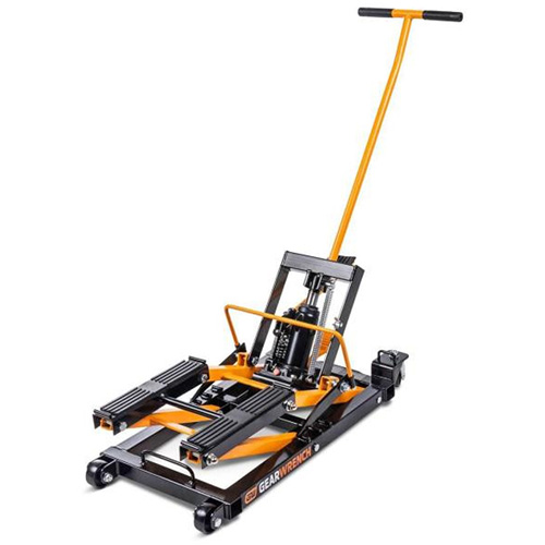 ATV and Motorcycle Jack, 0.75 Ton(s) Capacity, 4-2/3" Lowered, 14-1/2" Raised, Manual Hydraulic Infinity Industrial Services Inc.