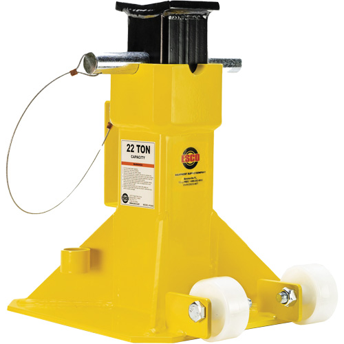 EZ-Wheel Jack Stand, Locking Pin, 22 Tons Capacity, 13-1/2" - 20" H Infinity Industrial Services Inc.