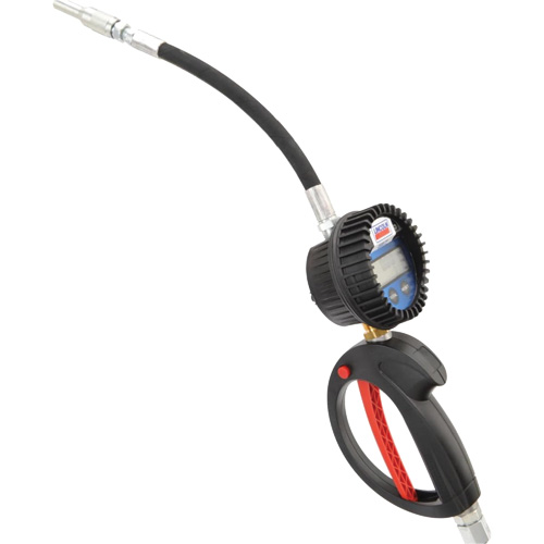 D&eacute;bitm&egrave;tre &eacute;lectronique de lubrifiant avec rallonge flexible &agrave; 90° Infinity Industrial Services Inc.