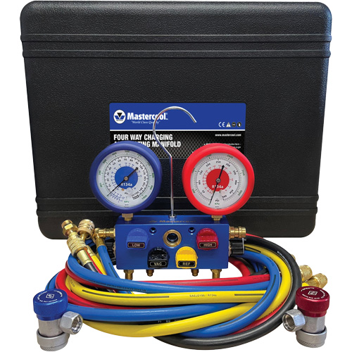 R134A 4-Way Aluminum Manifold Gauge Set Infinity Industrial Services Inc.