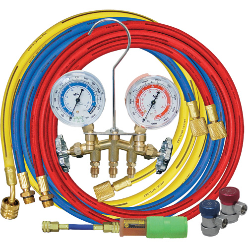 Manifold Gauge Set with Manual Couplers & Mini Dye Injector Infinity Industrial Services Inc.