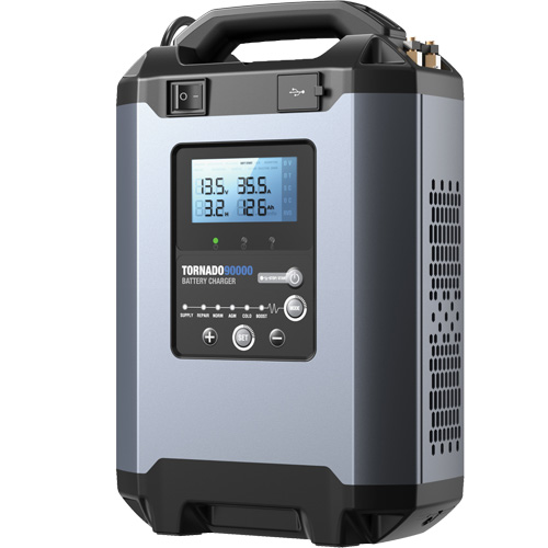 Alimentation stable 90 A et chargeur intelligent 12 V/24 V Tornado90000 Infinity Industrial Services Inc.