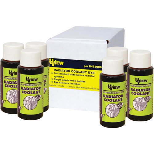 Bouteilles de colorant pour refroidissant de radiateur Infinity Industrial Services Inc.