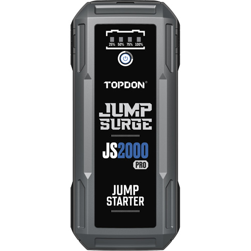 D&eacute;marreur de secours, banque d'alimentation et lampe de poche JumpSurge2000Pro &agrave; 2500 A de pointe Infinity Industrial Services Inc.