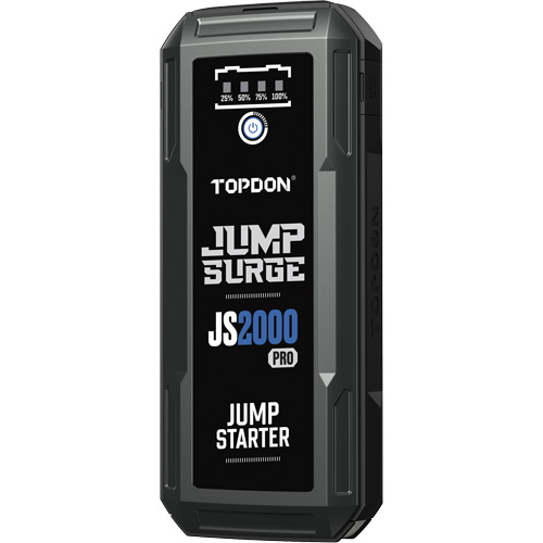 D&eacute;marreur de secours, banque d'alimentation et lampe de poche JumpSurge2000Pro &agrave; 2500 A de pointe Infinity Industrial Services Inc.