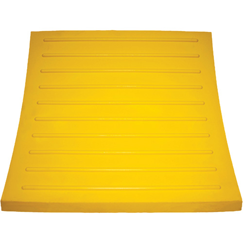 Wheel Chock, Polyurethane, Yellow, 15-1/4" W x 12-1/8" D x 10-3/4" H Infinity Industrial Services Inc.