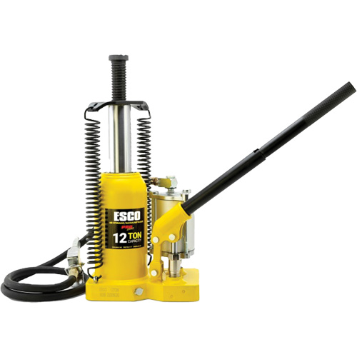 Pro Series Bottle Jack, 12 Ton(s), Air Hydraulic, 18-1/2" Raised Height Infinity Industrial Services Inc.