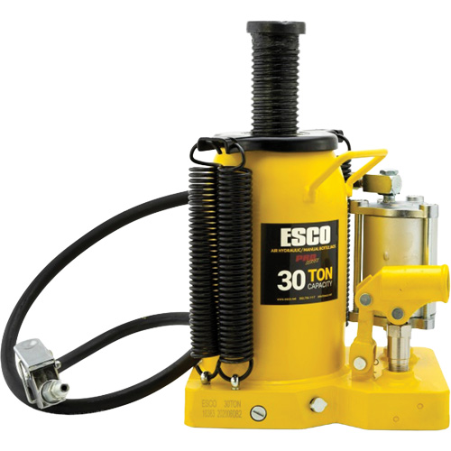 Cric-bouteille de s&eacute;rie Pro, 30 tonnes, Air comprim&eacute;/hydraulique, 20" Hauteur &eacute;lev&eacute;e Infinity Industrial Services Inc.