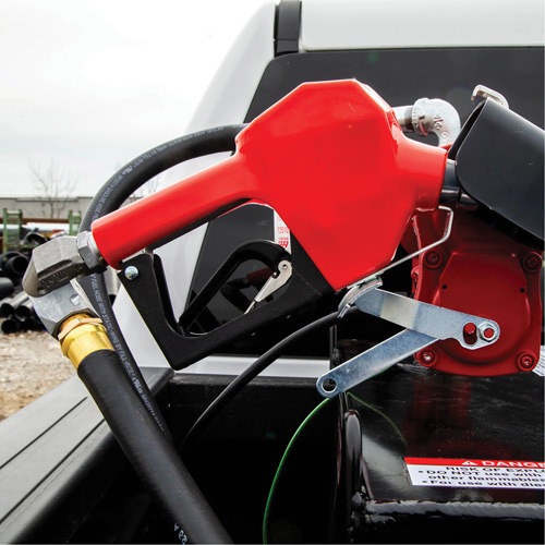 Red Automatic Gasoline Spout Nozzle Infinity Industrial Services Inc.