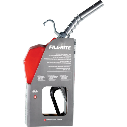 Red Automatic Gasoline Spout Nozzle Infinity Industrial Services Inc.