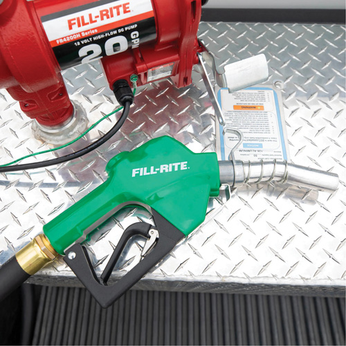 Green Automatic Diesel Spout Nozzle Infinity Industrial Services Inc.
