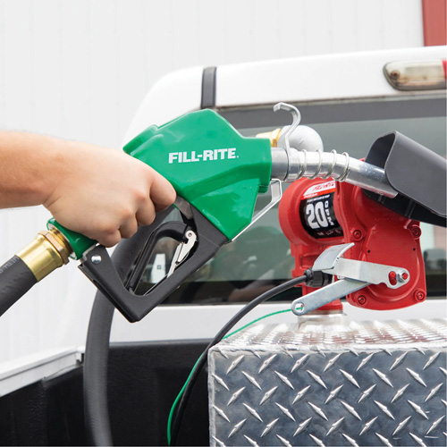 Green Automatic Diesel Spout Nozzle Infinity Industrial Services Inc.