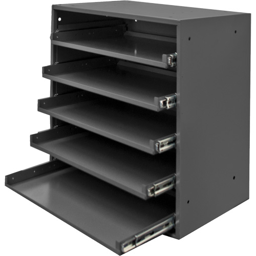 Compartment Box Cabinet, Steel, 5 Slots, 20-1/2" W x 12-1/2" D x 21" H, Grey Infinity Industrial Services Inc.