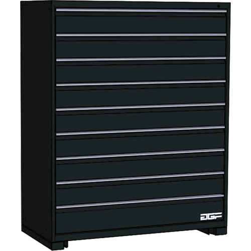 Armoire &agrave; tiroirs modulaire, 9 tiroirs, 48" la x 24" p x 60" h, Noir Infinity Industrial Services Inc.