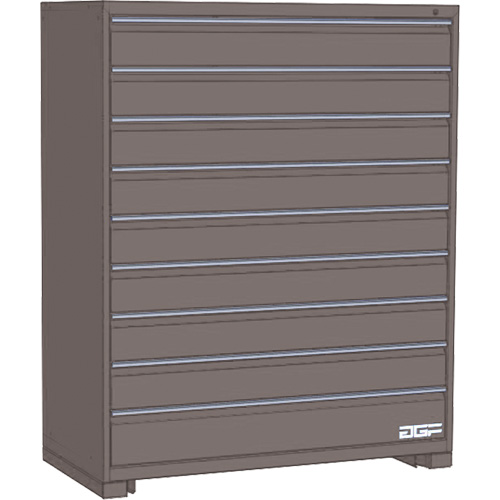 Modular Drawer Cabinet, 9 Drawers, 24" W x 28" D x 60" H, Grey Infinity Industrial Services Inc.