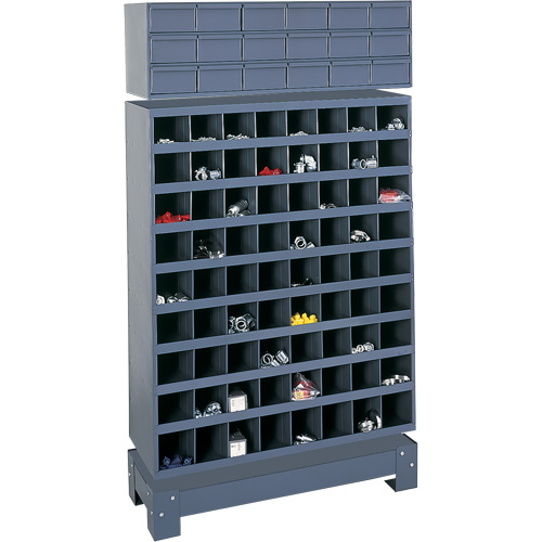 Modular Small Parts Storage Unit, Steel, 18 Drawers, 33-3/4" x 12-1/4" x 58-5/8", Grey Infinity Industrial Services Inc.