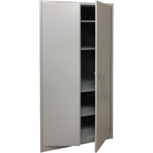 Storage Cabinet, Steel, 4 Shelves, 78" H x 36" W x 24" D, Grey Infinity Industrial Services Inc.