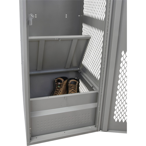 Gear Locker with Door, Steel, 24" W x 24" D x 72" H, Grey Infinity Industrial Services Inc.