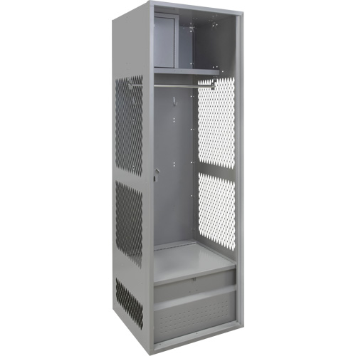 Gear Locker, Steel, 24" W x 18" D x 72" H, Grey Infinity Industrial Services Inc.