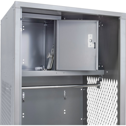 Gear Locker, Steel, 24" W x 18" D x 72" H, Grey Infinity Industrial Services Inc.