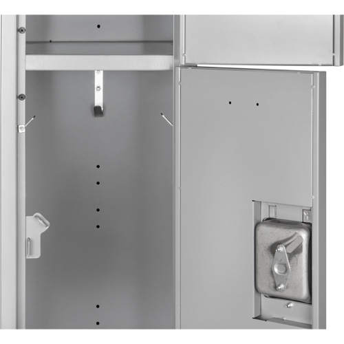 Lockers, 3 -tier, 12" x 18" x 86", Steel, Grey, Knocked Down Infinity Industrial Services Inc.